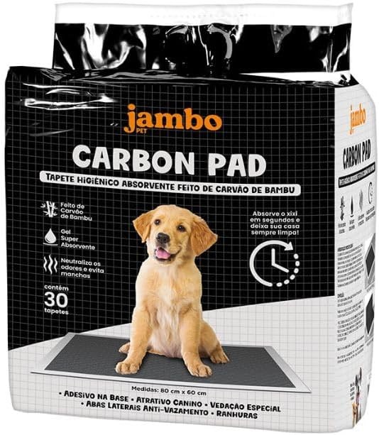 TAPETE HIGIÊNICO CARBON 30UN JAMBO