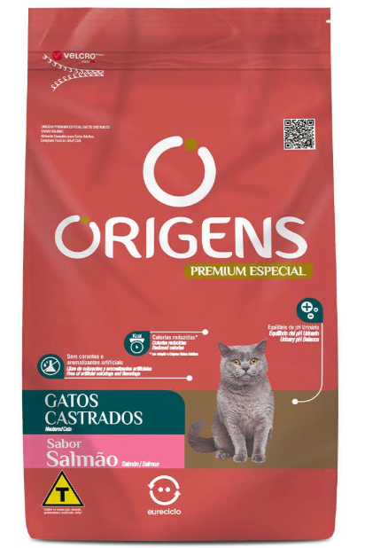 ORIGENS GATO CASTRADO SALMAO 10,1KG