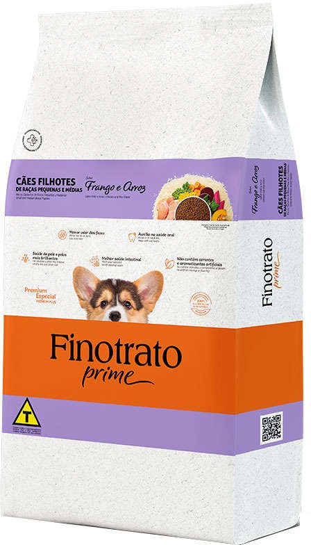 FINOTRATO PRIME FRANGO E ARROZ FILHOTEL RPM 1KG