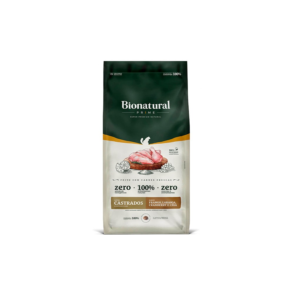 BIONATURAL GATOS CASTRADO FRANGO 1,5KG