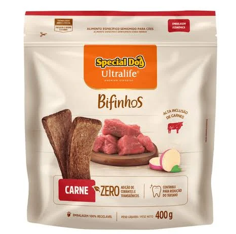 SPECIAL DOG ULTRALIFE BIFINHOS CARNE 400G