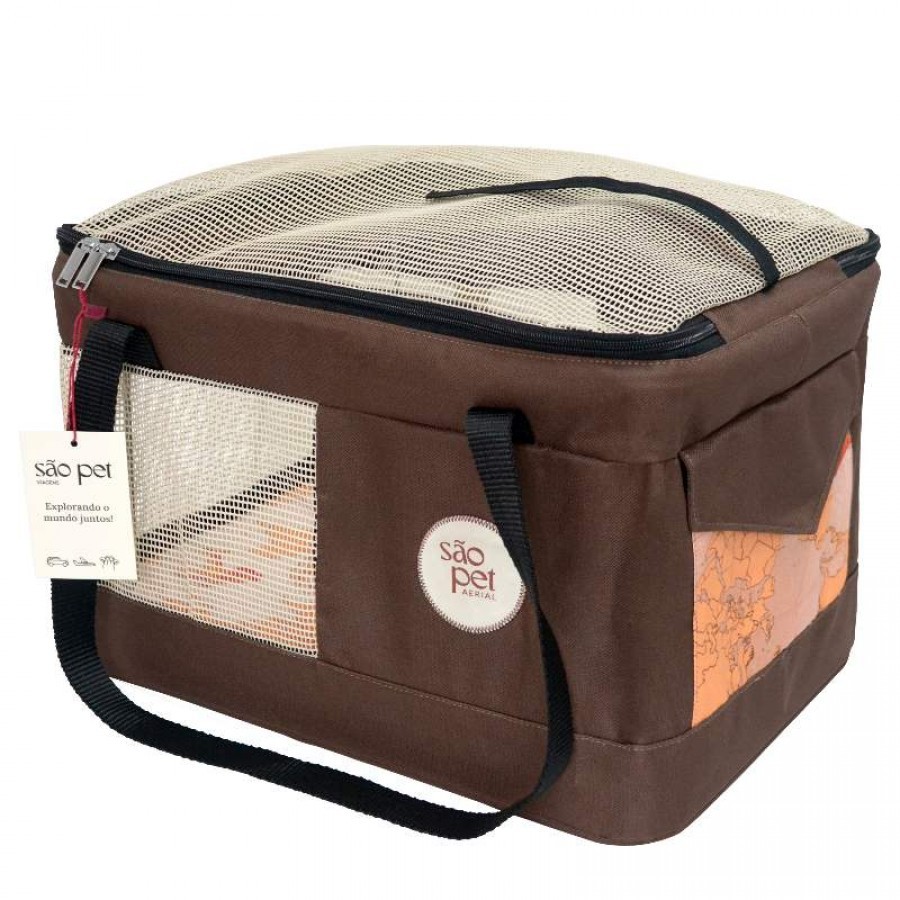 BOLSA AERIALPET LATAM MARROM