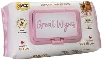 LENÇO UMEDECIDO GREAT PETS 80UND