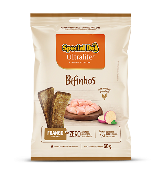 SPECIAL DOG ULTRALIFE BIFINHOS FRANGO 60G