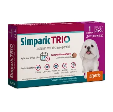SIMPARIC TRIO 06 MG C/ 1 COMP 2-6 A 5 KG