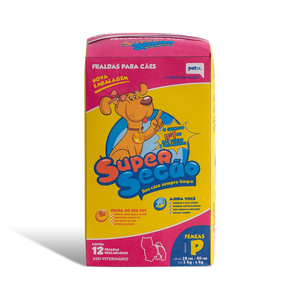 FRALDA SUPERSECAO FEMEA - P