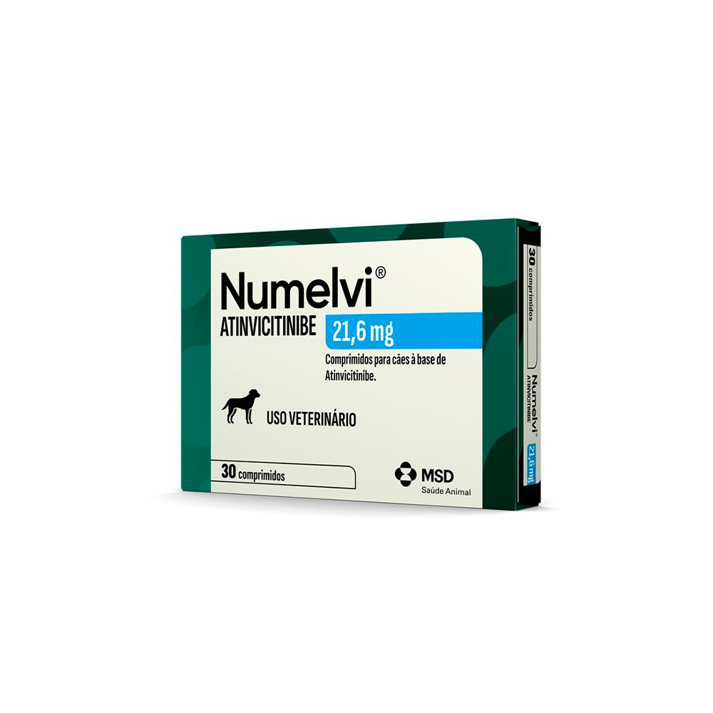 NUMELVI 21.6MG - TRATAMENTO PARA COCEIRA EM CÃES - 30 COMPRIMIDOS -