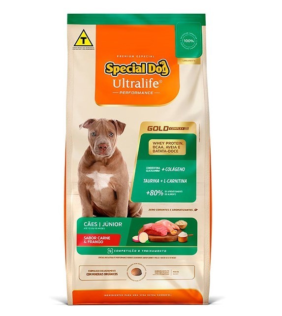SPECIAL DOG ULTRALIFE PERFORMANCE JÚNIOR CARNE/FRANGO 15KG