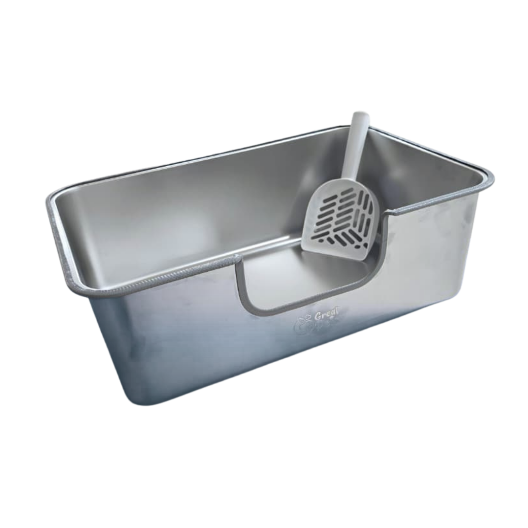 SANITÁRIO HIGIÊNICO ABERTO INOX PARA GATOS