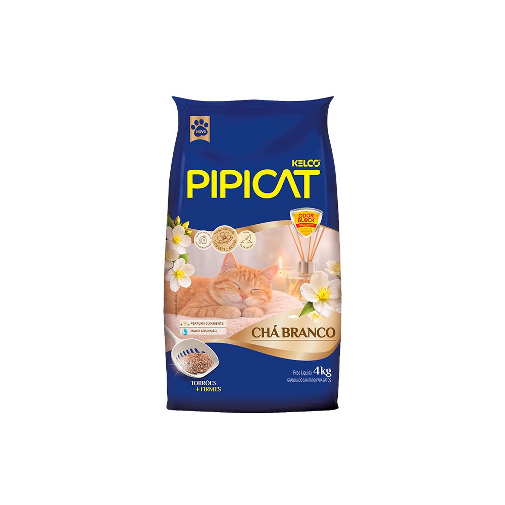 PIPICAT GRANULADO CHA BRANCO 4KG