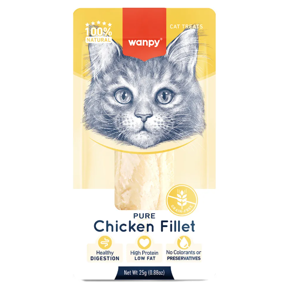 PETISCO WANPY FILLET IN NATURA DE FRANGO 25G