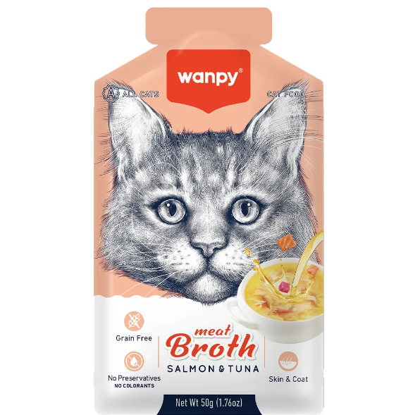 WANPY SOPA SABOR SALMAO E ATUM 50G
