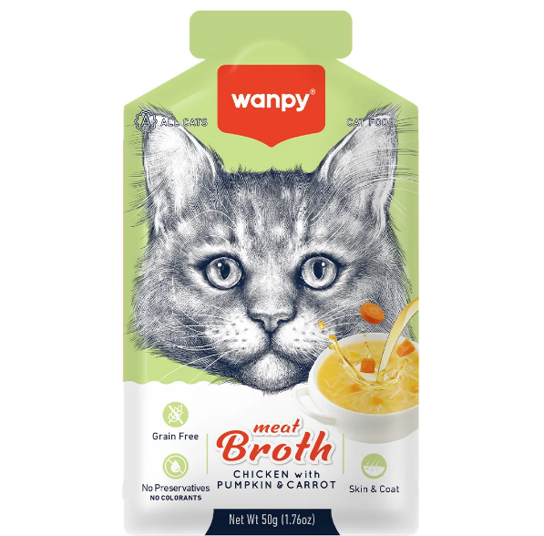 WANPY SOPA SABOR FRANGO COM ABOBORA E CENOURA 50G