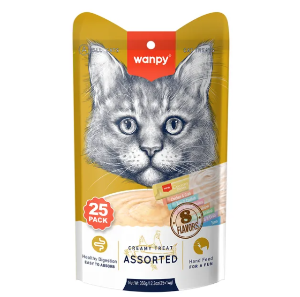 WANPY CREAMY SORTIDO PACOTE 14GX25P