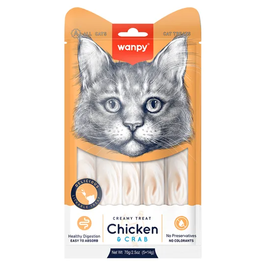 WANPY CREAMY FRANGO E CARANGUEIJO 70G