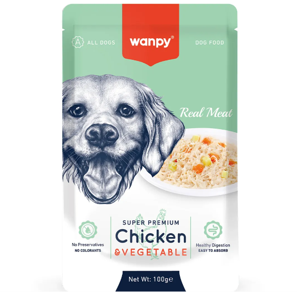 WANPY SACHE DE FRANGO E VEGETAIS 100G