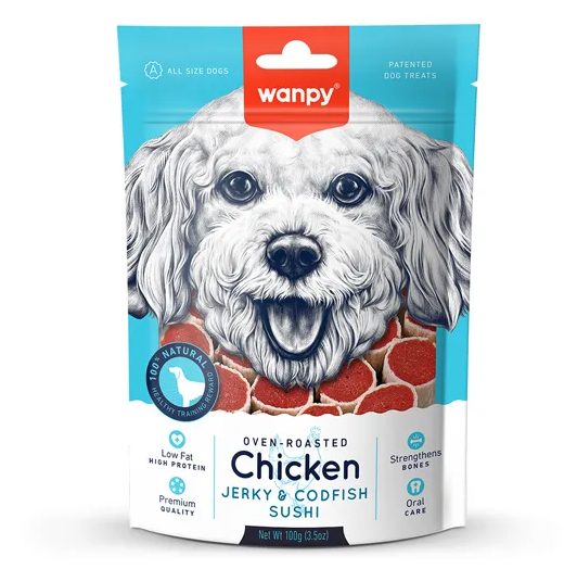 WANPY SUSHI FRANGO E BACALHAU 100G