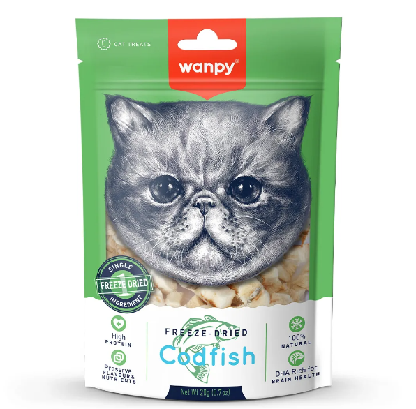 WANPY FREEZE DRIED BACALHAU 20G