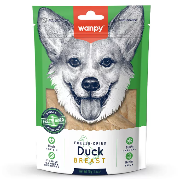 WANPY FREEZE DRIED PEITO DE PATO 40G