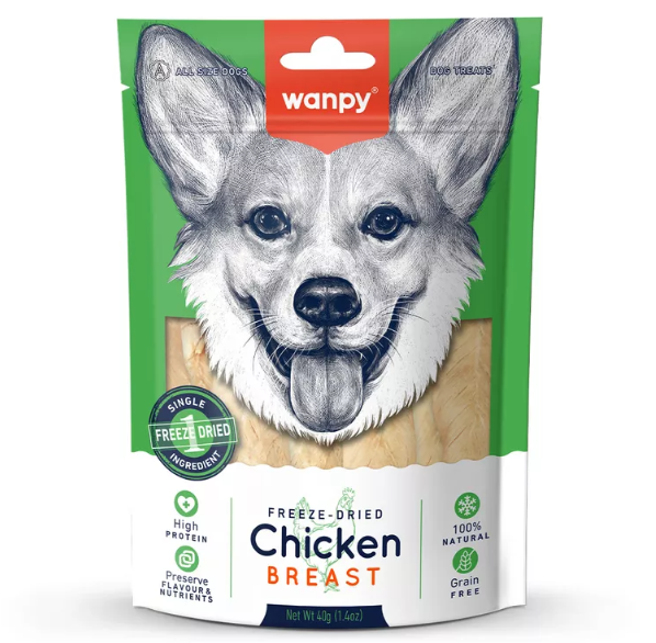 WANPY FREEZE DRIED PEITO DE FRANGO 40G