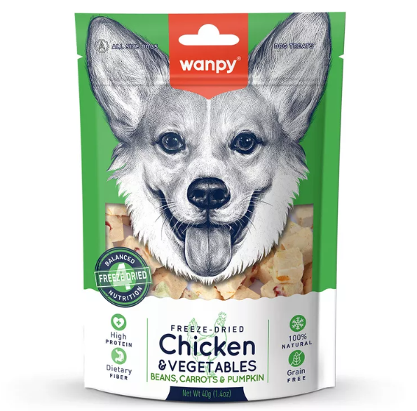 WANPY FREEZE DRIED FRANGO E VEGETAIS 40G