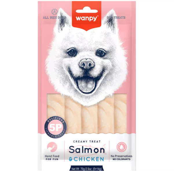WANPY CREAMY SALMAO E FRANGO 70G