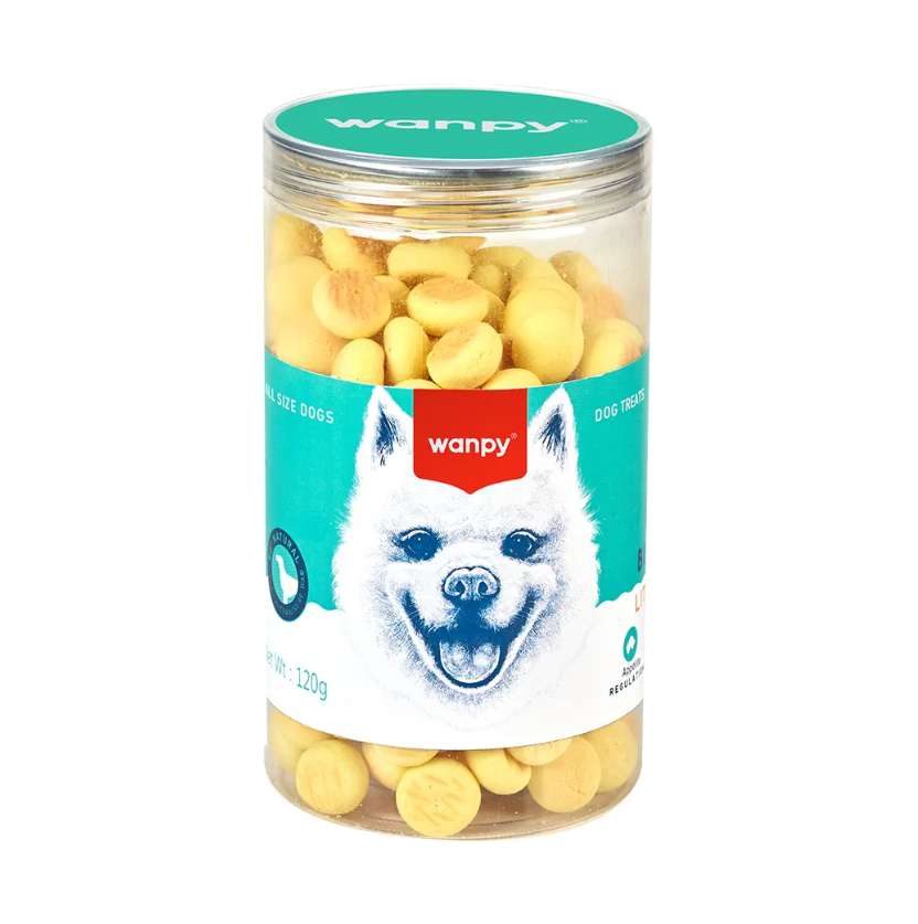 WANPY MINI BISCOITO LEITE E QUEIJO 120G