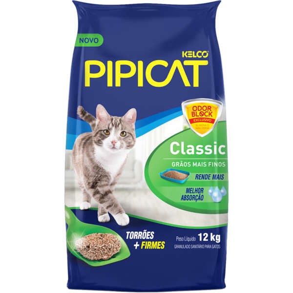 AREIA P GATO PIPICAT CLASSIC SC 12 KG