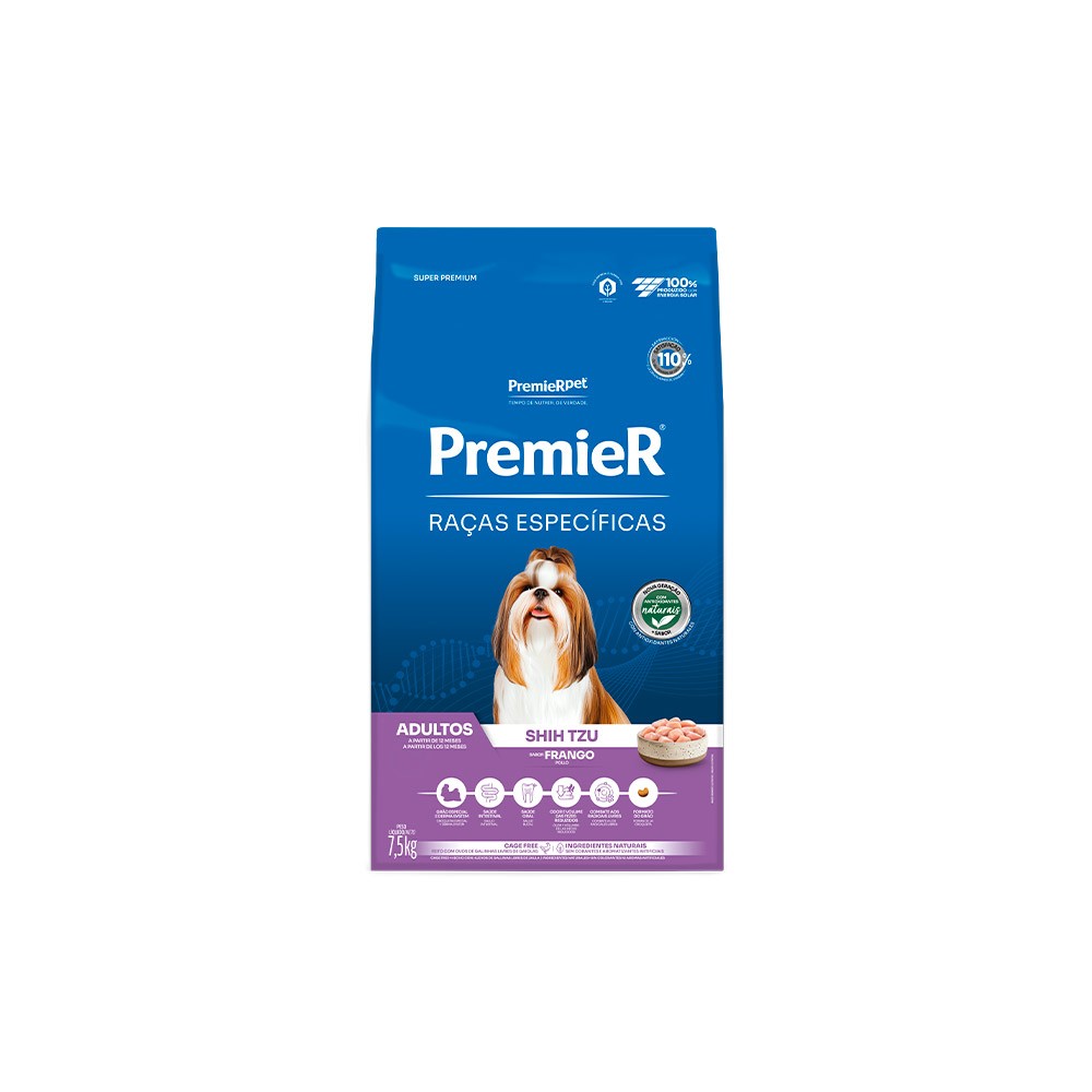 PREMIER RAÇAS ESP CAES AD SHIH TZU 7,5 KG