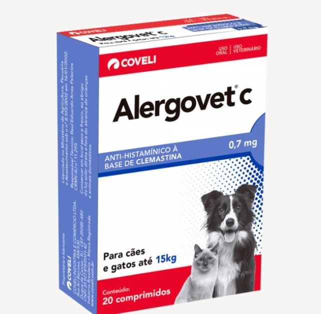 ALERGOVET 0,7 MG C 10 COMP