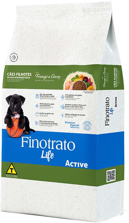 FINOTRATO LIFE, ACTIVE - CÃES FILHOTES MÉDIOS/GRANDES (15KG)