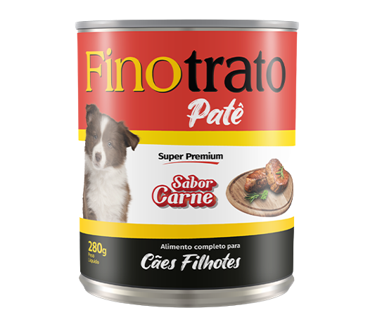 FINOTRATO PATE CAES FILHOTES SABOR CARNE 280 GR