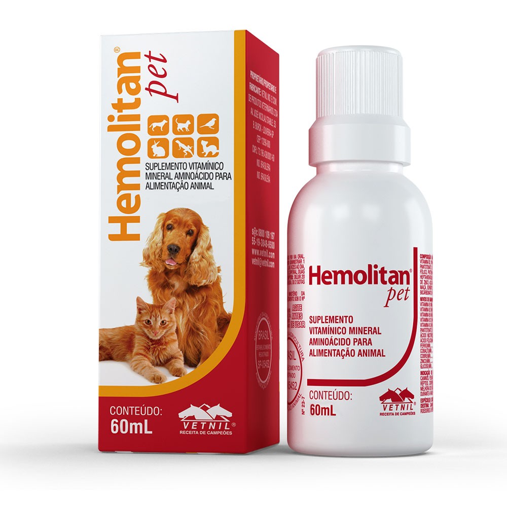 HEMOLITAN PET GOTAS 60 ML VETNIL