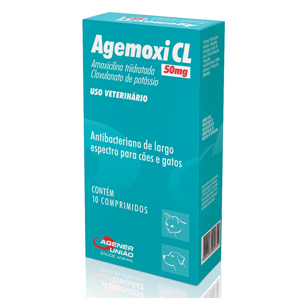 AGEMOXI CL 50 MG X 10 CPO VER