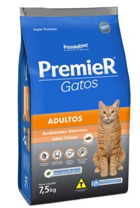 PREMIER AMBIENTES INTERNO GATO ADULTO FRANGO 7,5 KG