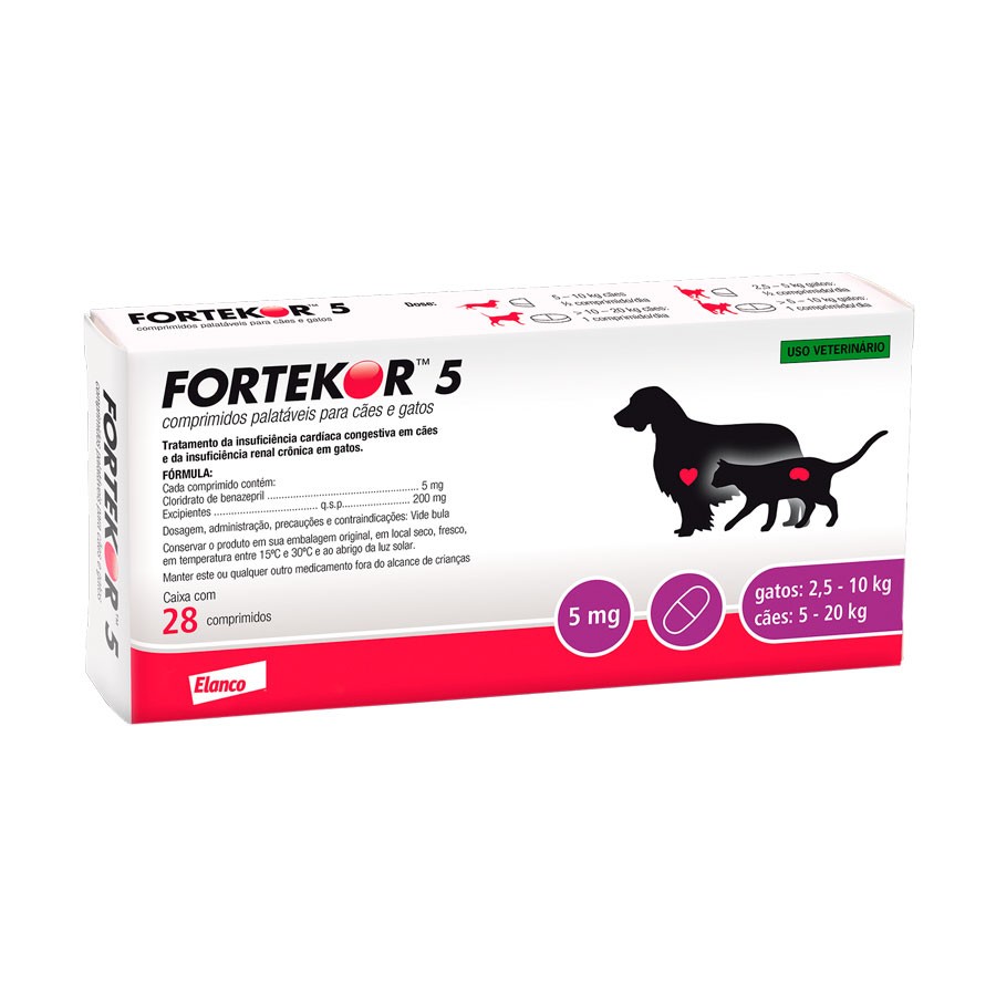 FORTEKOR FLAVOUR 5 MG 28 COMP