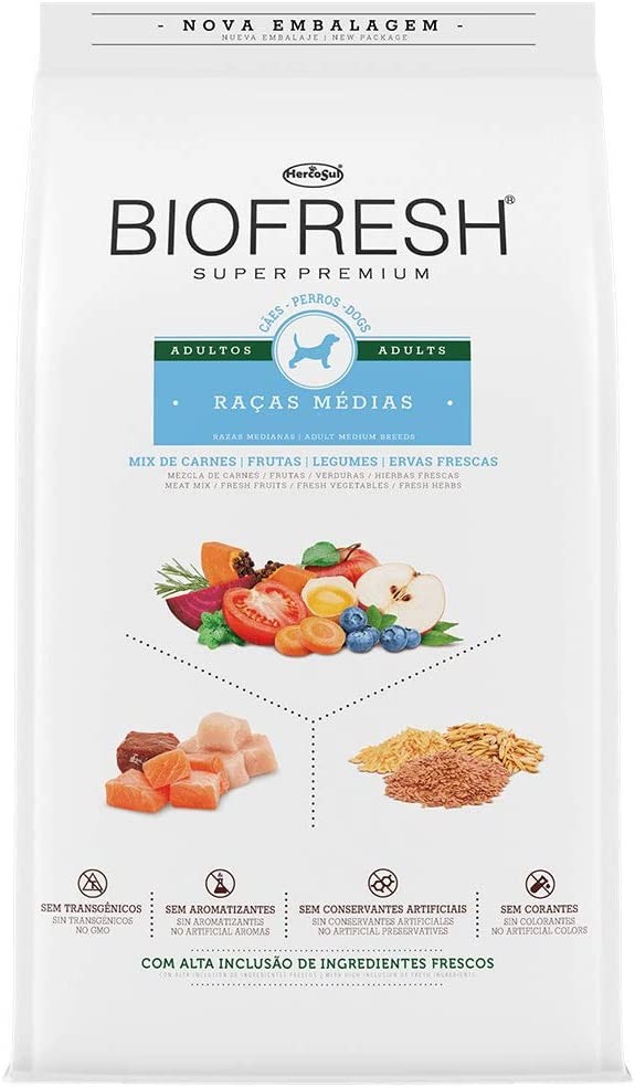 BIOFRESH RAÇAS MEDIAS ADULTO 15KG