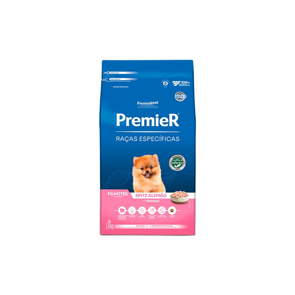 PREMIER RAÇAS ESP. CAES FIL SPITZ ALEMAO 1 KG 