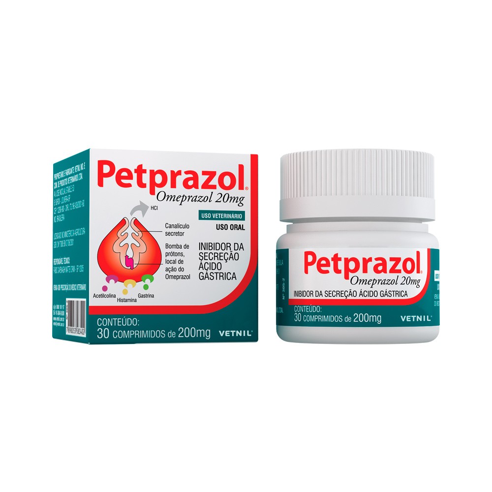 PETPRAZOL 20 MG 30 COMP