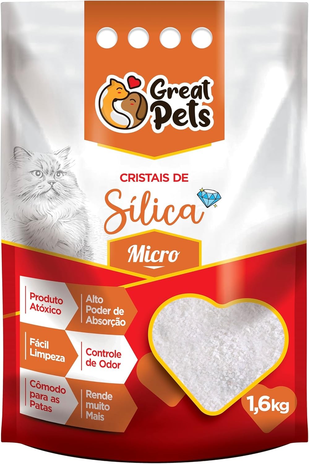 AREIA SILICA FINA GREAT 1,6KG