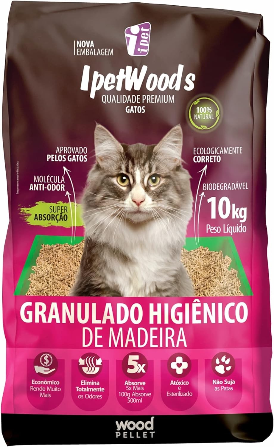 GRANULADO MADEIRA  SANIT 10 KG