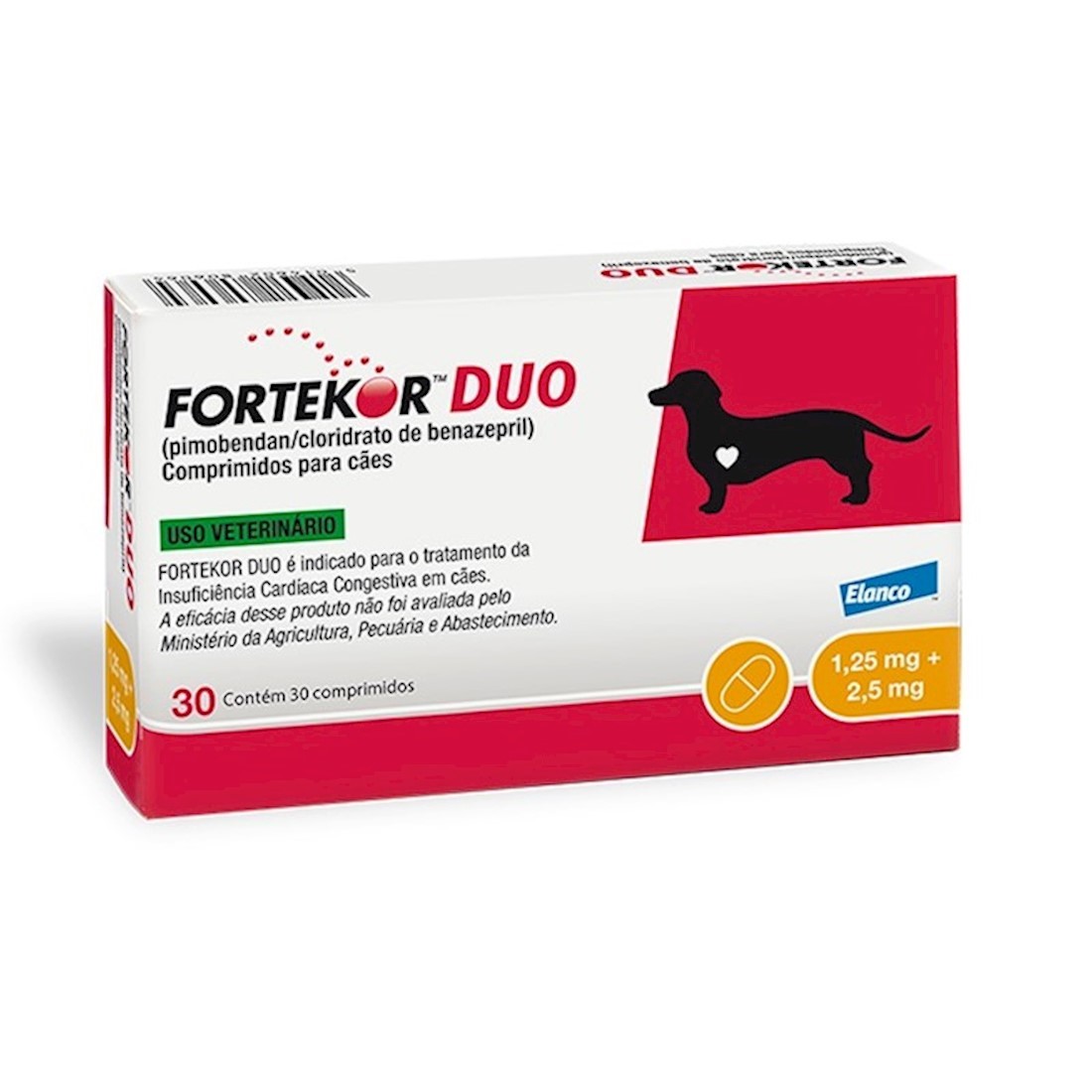 FORTEKOR DUO 1,25/2 5 MG ATE 10 KG 30 COMP