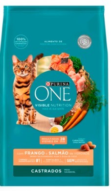 PURINA ONE GATO CASTRADO FRANGO E CARNE 7,5KG