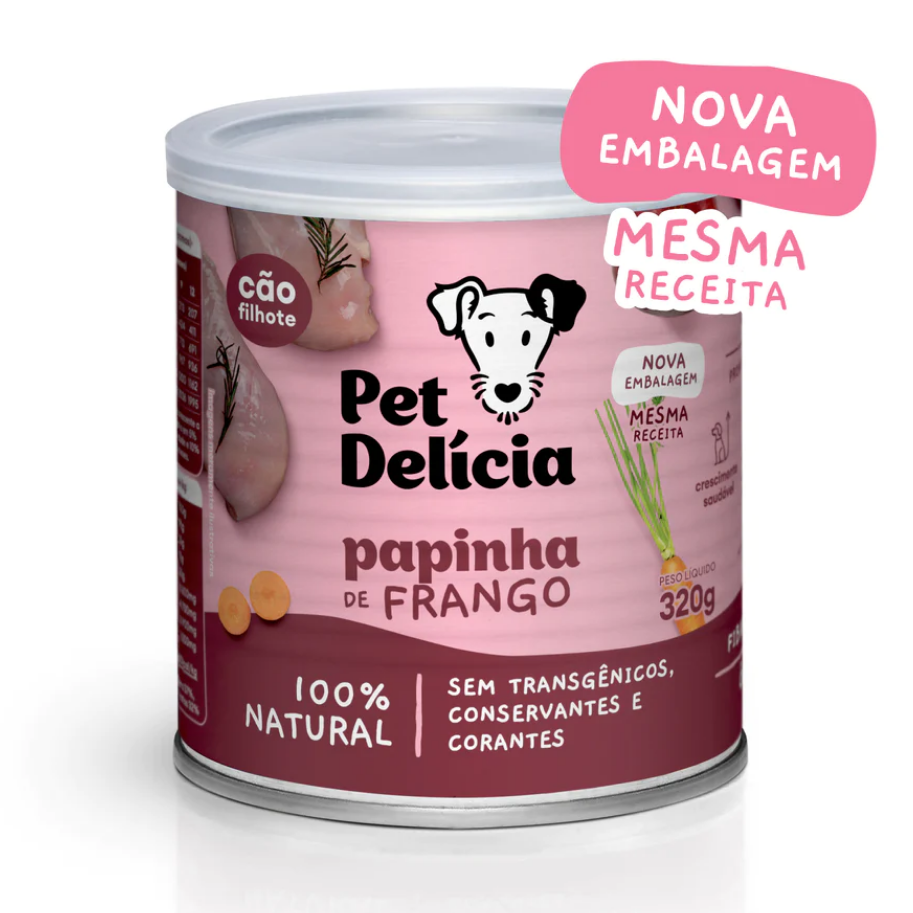 PET DELICIA PAPINHA DE FRANGO 320 G CAES