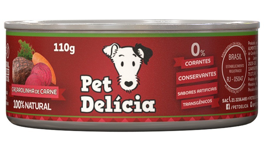 PET DELICIA CAÇAROLINHA DE CARNE 110 G