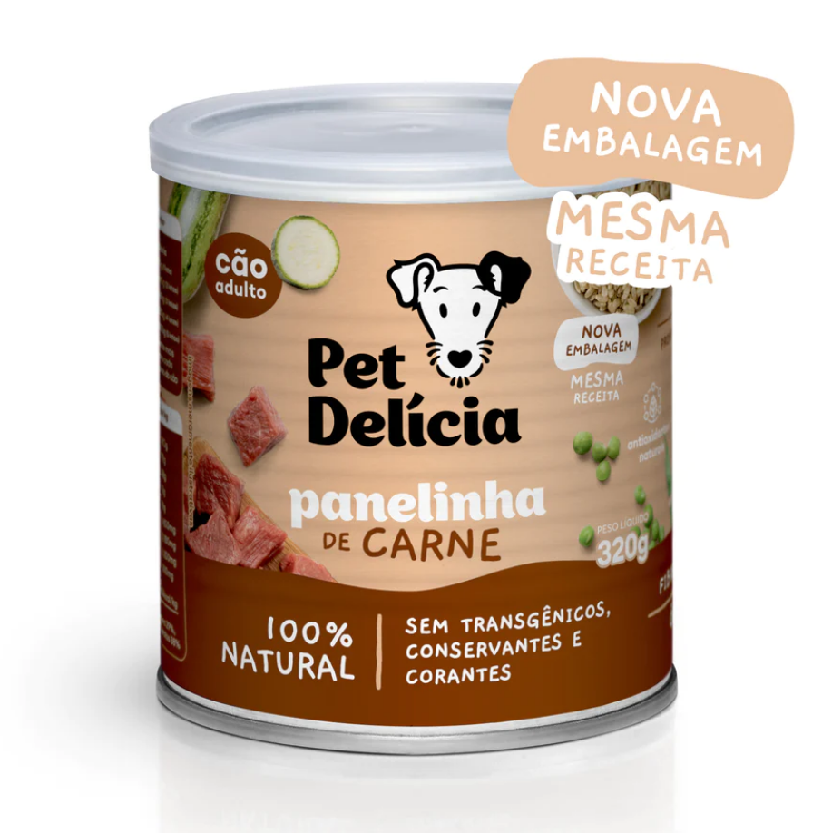 PET DELICIA PANELINHA DE CARNE 320 G