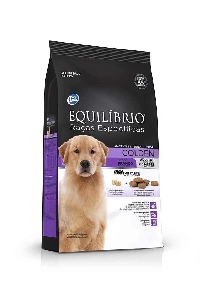 EQUILIBRIO RACA ESP GOLDEN RTR AD FRANGO 12 KG