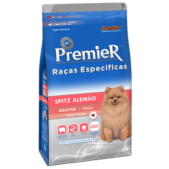 PREMIER RAÇAS ESP. CAES AD SPITZ ALEMAO 2,5 KG