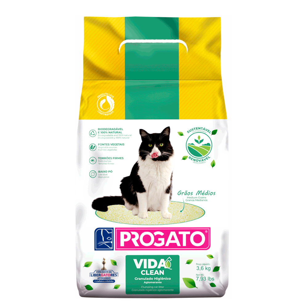 AREIA PROGATO VIDA CLEAN (3,6KG)