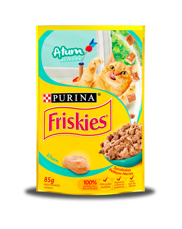 FRISKIES SACHÊ PARA GATOS ADULTOS ATUM AO MOLHO 85G